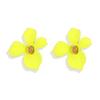 Pendientes de perla con flor de dopamina, pendientes de malla dulce Mori, pendientes de diseño de nicho, pendientes frescos y elegantes para mujer