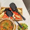 Acero Inoxidable Platos Comunes Cuchara Hotel Restaurante Servicio de Buffet Cuchara Cantina Platos Pala Platos Cuchara Común