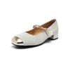 Zapatos Mary Jane de Punta Cuadrada Augusden para Mujer 2026 Nuevos Sandalias de Verano Estilo Retro Francés Estilo Nacional Moda Estilo Chanel