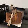 Bolso de hombro de gamuza vintage esmerilado de gran capacidad para mujer, superventas transfronterizo, bolso tote de moda