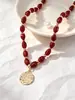 Conjunto de Collar y Pulsera con Cierre de Mosquetón OT de Cuentas con Degradado Azul y Blanco Bohemio Suministro Directo del Fabricante de Qingdao Accesorios