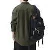 Ropa de Hombre Fengshe / Nueva Camisa de Trabajo Retro Japonesa de Primavera y Otoño para Hombre con Diseño de Retazos, Estilo Americano Casual Holgado Tendencia