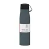 Taza de Caballero de Acero Inoxidable 304 Transfronteriza Taza Térmica Portátil Taza de Agua Deportiva al Vacío Cuerda Regalo Taza Térmica