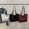 Bolso de Gran Capacidad Bolso de Mujer 2025 Nuevo Simple Casual Commuter Bolso Tote Bolso de Hombro de Moda Bolso de Mano