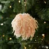 Nuevo listón de tinsel plateado para Navidad, bola de espuma, adornos para árbol de Navidad, decoraciones navideñas creativas para crear un ambiente festivo, decoraciones para fiestas