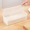Caixa de Armazenamento de Macarrão Retangular Plástico Geladeira Cozinha Caixa Selada de Grau Alimentício Caixa Conservadora de Frescor com Tampa Caixa de Armazenamento de Grãos