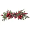 2026 Fita Xadrez Vermelha de Natal Spray Lintel Decorativo Branco com Luzes Pingente de Decoração para Casa de Natal Amazon