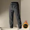 Pantalones de deportes de invierno para hombre con forro polar nuevos de secado rápido, cortavientos y cálidos, para fitness, jogging, senderismo al aire libre