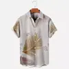 Camisa hawaiana estampada de verano para hombre, informal, de estilo independiente, de gran oferta, para vacaciones en la playa, fabricante transfronterizo.