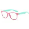 Gafas Planas de Silicona para Niños para Leer, Clases en Línea para Estudiantes, Gafas Anti-Radiación, Gafas Anti-Luz Azul para Niños, Modernas