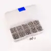 Conjunto combinado de parafusos autoatarraxantes, em caixa, incluindo parafusos Phillips de cabeça redonda, parafusos, porcas e arruelas, M2/M3/M4