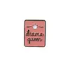 Broche Geométrico Estilo Europeo y Americano con Accesorios de Aleación Esmaltada, Insignia de Decoración de Ropa y Bolsos con Forma de Corazón y Letra Inglesa