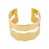 B3051 Pulsera de Metal Hueco Geométrico Retro Transfronteriza Europea y Americana Moda Personalidad Brillo Sentido del Diseño Pulsera Abierta