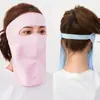 Mascarilla de Verano de Seda de Hielo Protector Solar Protección Cuello Largo Bolsa Cara Completa Nueva Mascarilla Ciclismo Mascarilla Protección Cuello
