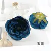 Flor artificial pequena cabeça de flor rosa Austin DIY acessório de cabelo, kit de material para corsage, acessórios para fotografia de casa e pequenos enfeites