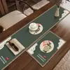 Paño de Té Estilo Chino, Absorbente de Agua, Secado Rápido, Paño de Té Zen, Resistente al Polvo y a las Manchas, Manteles Individuales Antiguos para Mesa de Té del Hogar, Paño de Té Aislante