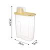 Tarro de almacenamiento de granos transparente para el hogar, caja de almacenamiento de alimentos secos para la cocina, tarro de plástico sellado, tarro de granos impermeable