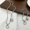 Pulseira com Design de Nicho Estilo Coreano Rosto Sorridente para Mulheres, Nova Pulseira da Sorte com Pingente Redondo Tendência Joia para Mulheres