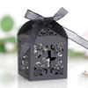 Venda Direta Casamento Laser Vazado Caixa de Doces de Casamento Caixa de Açúcar de Casamento Caixa com Fita Flor Cruz Branca Zhejiang Ponto Transfronteiriço