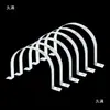 Grampo de Arame Galvanizado Plano Espesso em Forma de U, Grampo de Selim Fino, Grampo Único para Tubo de Outdoor, Grampo Duplo Semicircular
