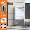 Caja de entrega a domicilio exterior de acero inoxidable, gabinete de almacenamiento de paquetes antirrobo para la entrada, caja de recogida privada montada en la pared para villas