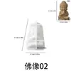 Estatua de Buda de Meditación Creativa Amapola Vela de Aromaterapia Molde de Silicona Decoración Zen para el Hogar DIY Molde de Yeso