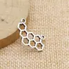 24X15Mm 1.2g Plata Antigua DIY Pulsera Collar Accesorios Conector Conector de Panal