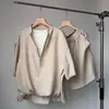 2026 Verano Nuevo Moda Casual Deportivo Secado Rápido Seda de Hielo Manga Corta Camiseta Top Transpirable Manga Media Conjunto