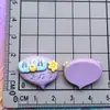 Tarjeta de personaje brillante de dibujos animados letra color macarrón pasador accesorios para el cabello material hecho a mano accesorios para carcasa de teléfono móvil parche