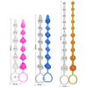 Agradable y Emocionante Tapón Anal con Bolitas de Cristal de Colores para Punto G para Provocar y Estimulación Anal Juguete para Adultos