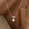 Versão coreana do design de nicho de alta qualidade corrente de clavícula de aço titânio feminina Coringa não desbota joia de temperamento de garota popular atacado