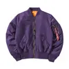 Jaqueta Aviador Masculina MA1 Baseball Suit Tendência Ins Primavera e Outono Roupa Externa Fina Força Aérea Verde Militar Casaco Suit Pão Casal