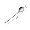 Cuchara para Ensalada de Acero Inoxidable Estilo Coreano Tenedor y Cuchara Integrados para el Hogar Cuchara para Comer para Niños Cuchara Tenedor para Pasta Cuchara para Postre