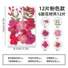 Kit de Materiais de Flores Secas e Prensadas, Marcador de Página de Flores Prensadas DIY, Espécime de Planta com Flores Prensadas em Resina, Flores Pequenas Prensadas Secas
