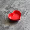 Plato Pequeño para Salsa Cerámica Postre Bol Pequeño Material Resistente a Altas Temperaturas Plato Molde para Hornear Forma de Corazón Pequeño Plato de Corazón
