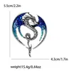 Broche Dragão Ocidental Estilo Personalidade Exagerada Europeu e Americano Ano do Dragão com Asas Gigantes, Broche Versátil com Liga Metálica Esmaltada