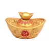 Cuenco del Tesoro Dragón y Fénix Abrible con Lingote de Oro, un Adorno Feng Shui para Apertura de Hogar y Negocio, Soporta Dropshipping y Venta al por Mayor