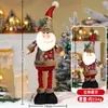 Muñeco Retráctil Navideño Transfronterizo Copo de Nieve a Cuadros Viejo Hombre Muñeco de Nieve Alce Decoración Hotel Centro Comercial
