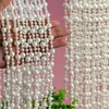 Correntes de coração transfronteiriças, guirlandas de rosas e estrelas-do-mar são usadas para festa de aniversário, decoração de casamento, decoração de casa e cortinas de porta.
