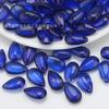 En stock, venta al por mayor, 8*13, cuentas de vidrio con forma de gota de agua lisa, horquillas para el pelo, pendientes, material de cuentas sueltas de vidrio, colgante, cuentas sueltas