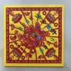 Papel de Quema Impreso a Color por Ambos Lados para Riqueza, Paz y Bendiciones, Dinero Dorado y Plateado, Origami Hecho a Mano para Rituales y Suministros Funerarios, Cabeza de Perro Dorada