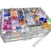 Caja Dispensadora de Cuentas Caja de Almacenamiento de Cuentas Compartimento para Cuentas Sueltas Cuentas de Arroz Caja Acrílica Cajón para Accesorios DIY Transparente