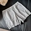 Pantalones Cortos para Casa Estilo Chica Romántica, Algodón Puro Grado A, Corte Holgado, Anti-Exposición, Color Sólido Dulce, Amigables con la Piel, Transpirables, Shorts de Seguridad, Estilo Delgado