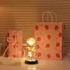 Flor Eterna Rosa Folha de Ouro Transfronteiriça Luminária Noturna Presente Dia das Mães Dia dos Namorados Decoração Criativa de Mesa Lâmpada de Ambiente