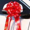 Carro do casamento fita flor casamento carro equipe decoração casamento flutuar laço fita mão flor suprimentos
