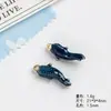 [Série Oceano] Estrela-do-mar com Gotejamento de Óleo, Concha, Caranguejo, Camarão Furo Reto Contas Soltas DIY Joias de Liga Acessórios para Pulseira