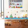 Pescado de Océano Delfín Piscina Baño Dibujos Animados Calcomanías de Altura Habitación Infantil Habitación de Alquiler Renovación Decoración Calcomanías de Pared Autoadhesivas