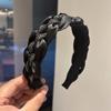 Pinza para el Cabello Elegante con Diamantes en la Parte Superior Alta de la Cabeza Diadema para el Cabello para Mujer 2024 Moda Elegante Compras Cueva del Cabello Tocado Presión Lavado del Cabello Cara Diadema