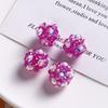 Estilo dopamina tejido a mano con cuentas de vidrio florete esférico diadema diy pendientes joyería mujeres Accesorios Venta al por mayor