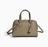 Bolso Almohada Victoria de Cuero de Vaca de Primera Capa Bolso de Mano Tote de Cuero Genuino Bolso de Hombro Cruzado de Moda de Gama Alta